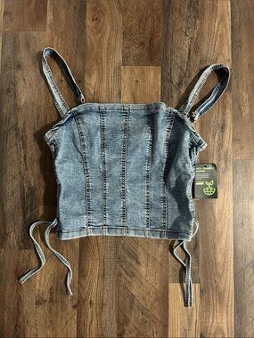 Love Trends Cropped Back-zip Crop Top